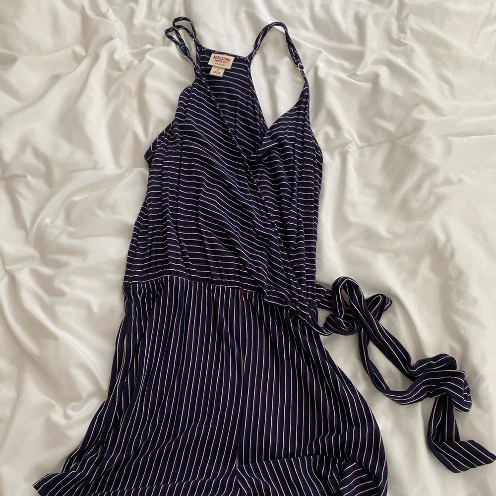 Blue tank romper